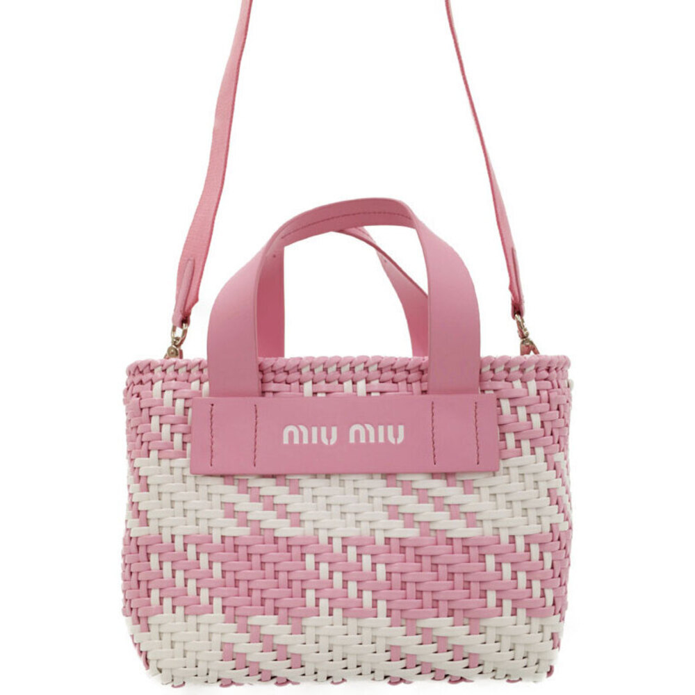 Miu Miu Intreccio Leather Handbag